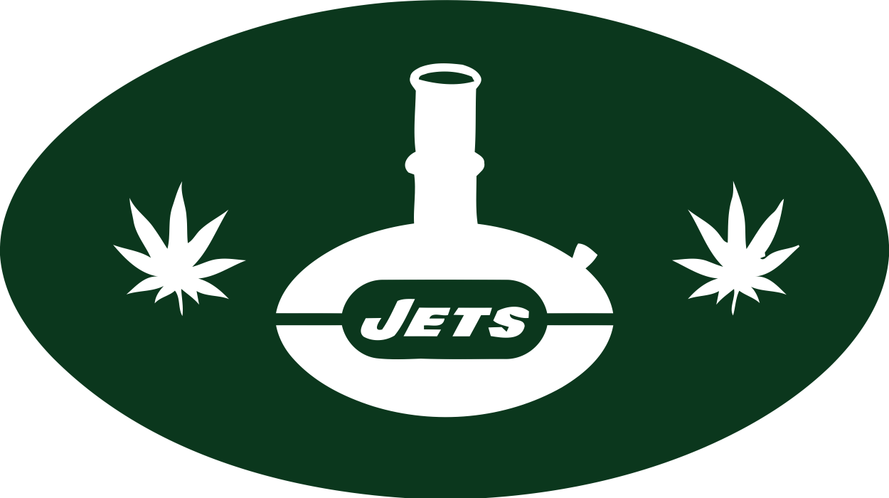 New York Jets Smoking Weed Logo fabric transfer